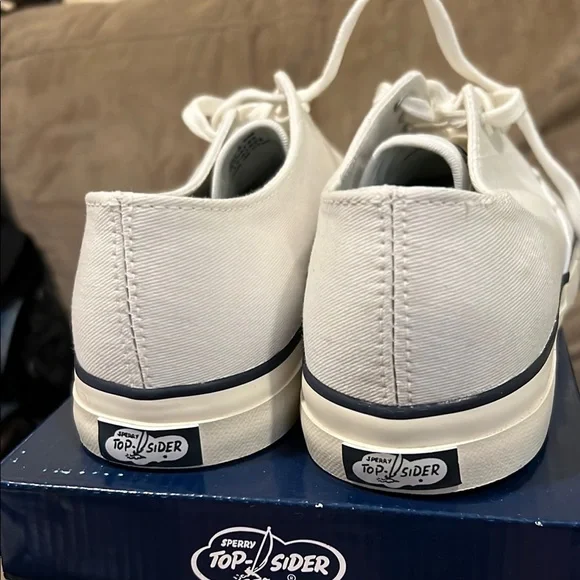 Sperry White Canvas Sneakers - Picture 2 of 3